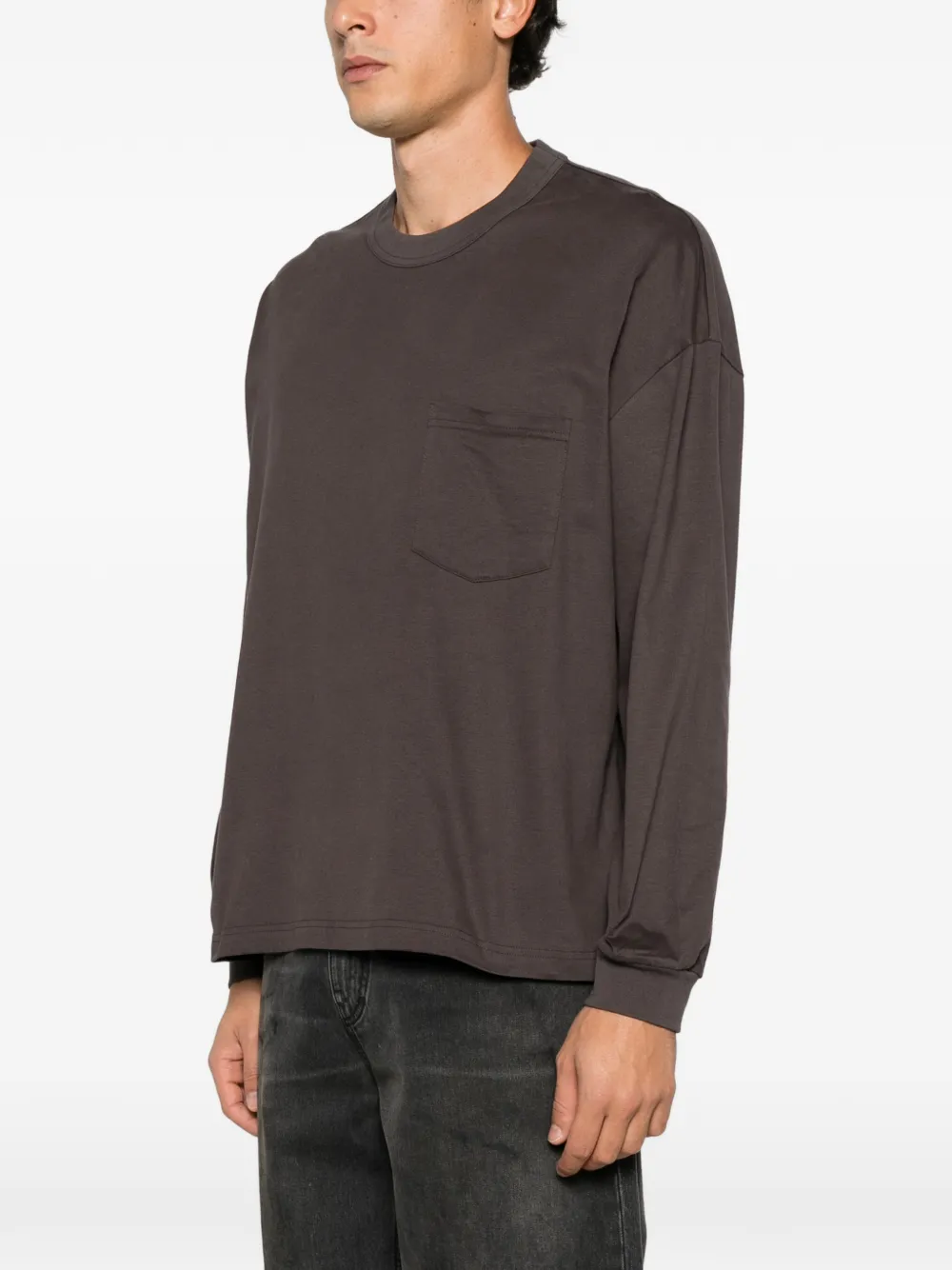 Comme des Garçons Homme chest-pocket long-sleeve T-shirt Grijs