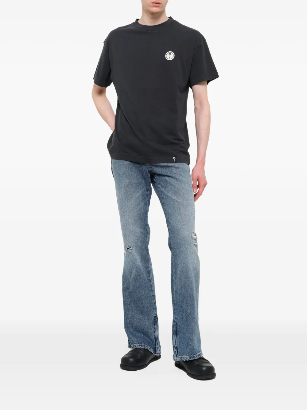 Palm Angels Palm Shadow T-shirt Zwart