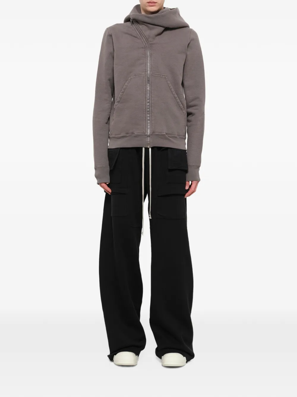 Rick Owens DRKSHDW Megafelpa Mountain hoodie Grijs