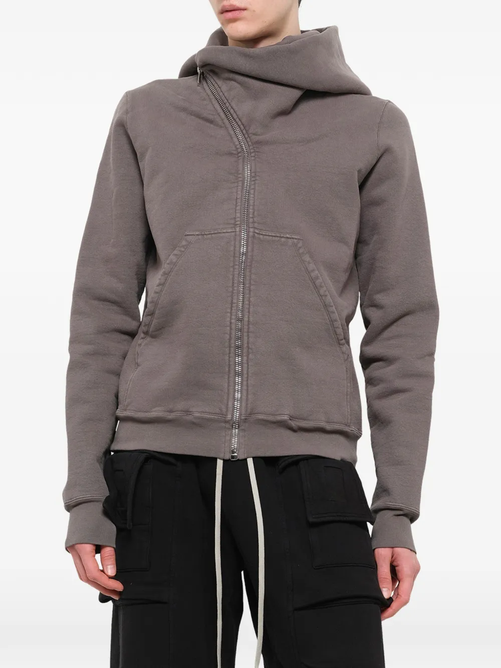 Rick Owens DRKSHDW Megafelpa Mountain hoodie Grijs