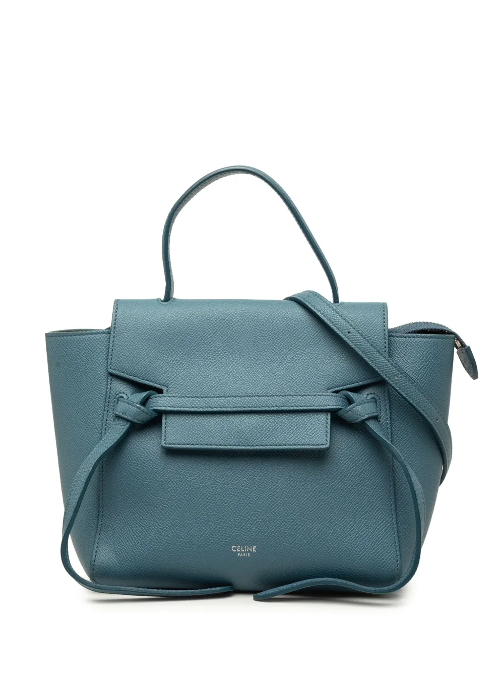 Celine Pre-Owned 2019 Nano Grained Calfskin Belt Bag satchel - Blu