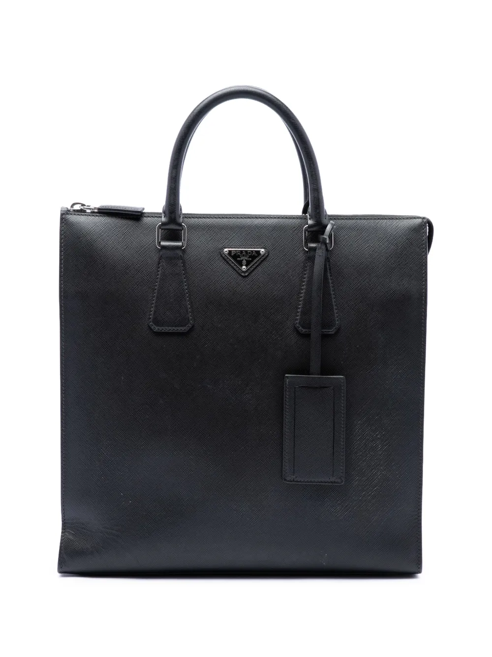 Prada Pre-Owned 2013-2026 Saffiano North South tote bag - Nero