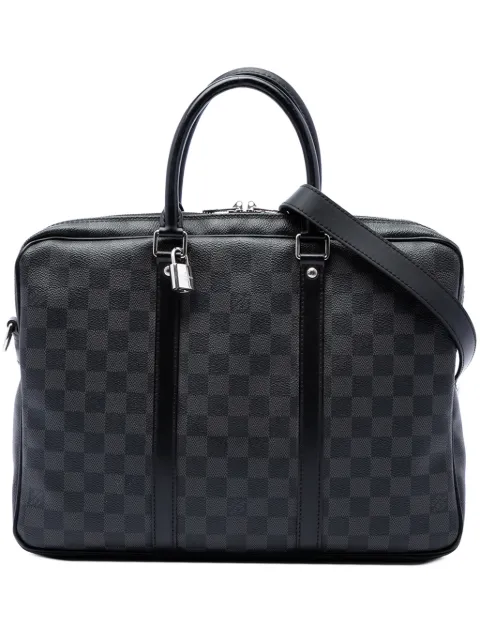 Louis Vuitton Pre-Owned 2007-2020 Damier Graphite Porte Documents Voyage PM business bag
