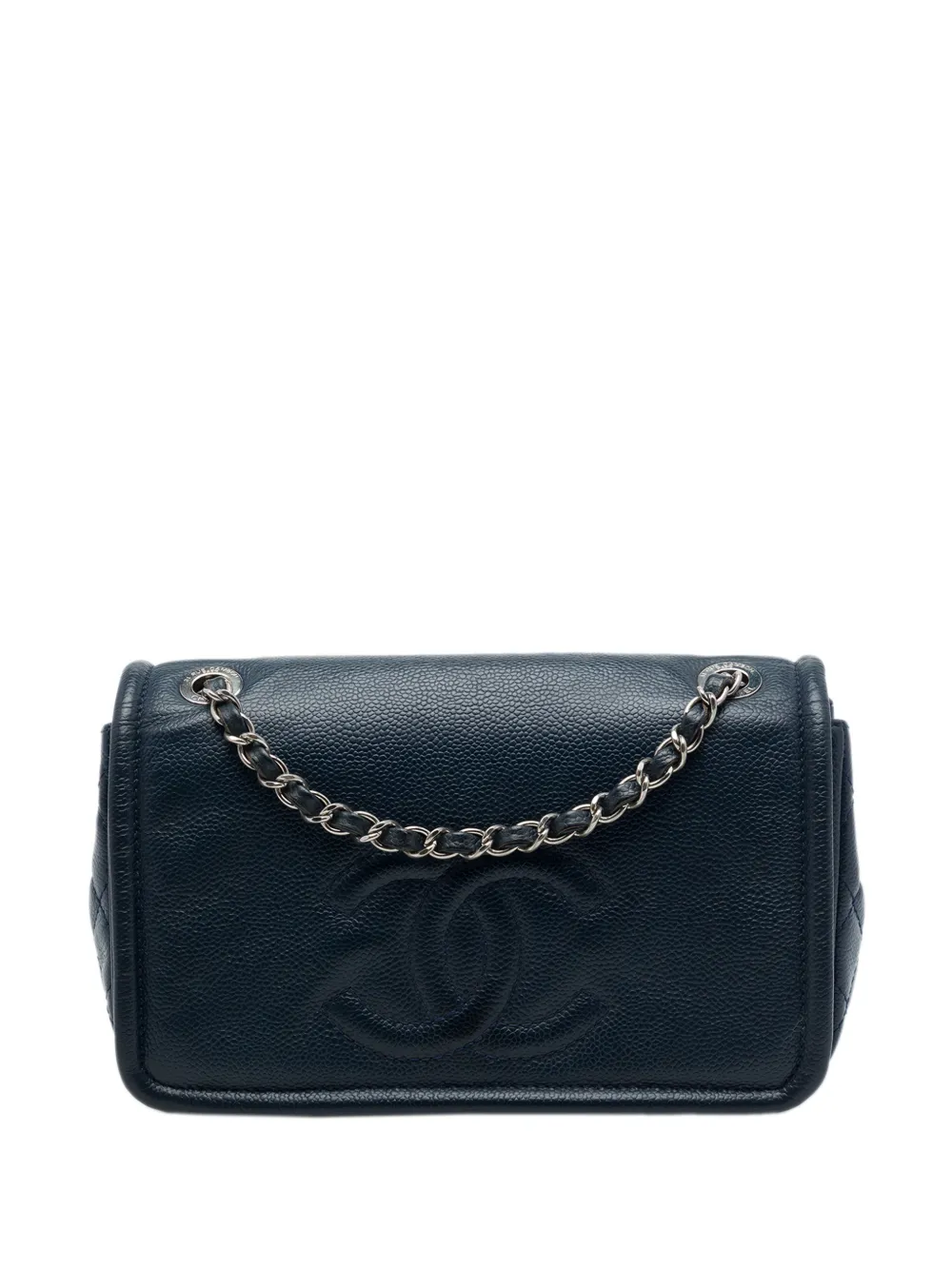 CHANEL Pre-Owned 2011 Small Caviar CC Timeless Flap shoulder bag - Blue