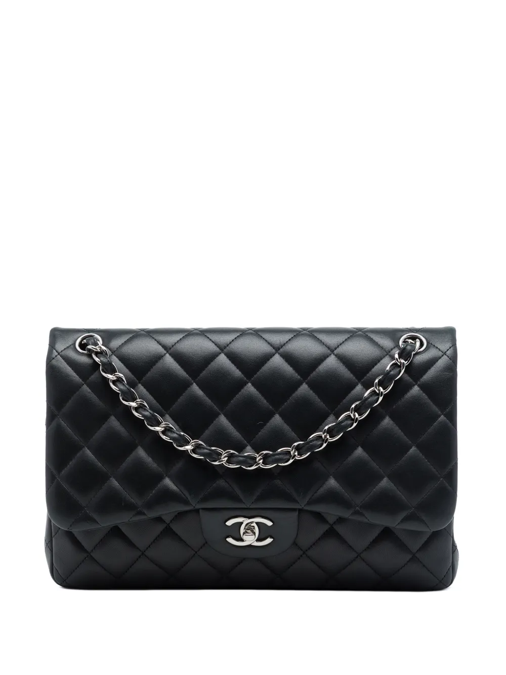 CHANEL Pre-Owned 2012-2013 Jumbo Classic Lambskin Double Flap shoulder bag - Schwarz