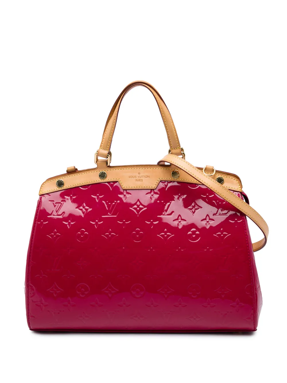 Louis Vuitton Pre-Owned 2014 Monogram Vernis Brea MM satchel - Red