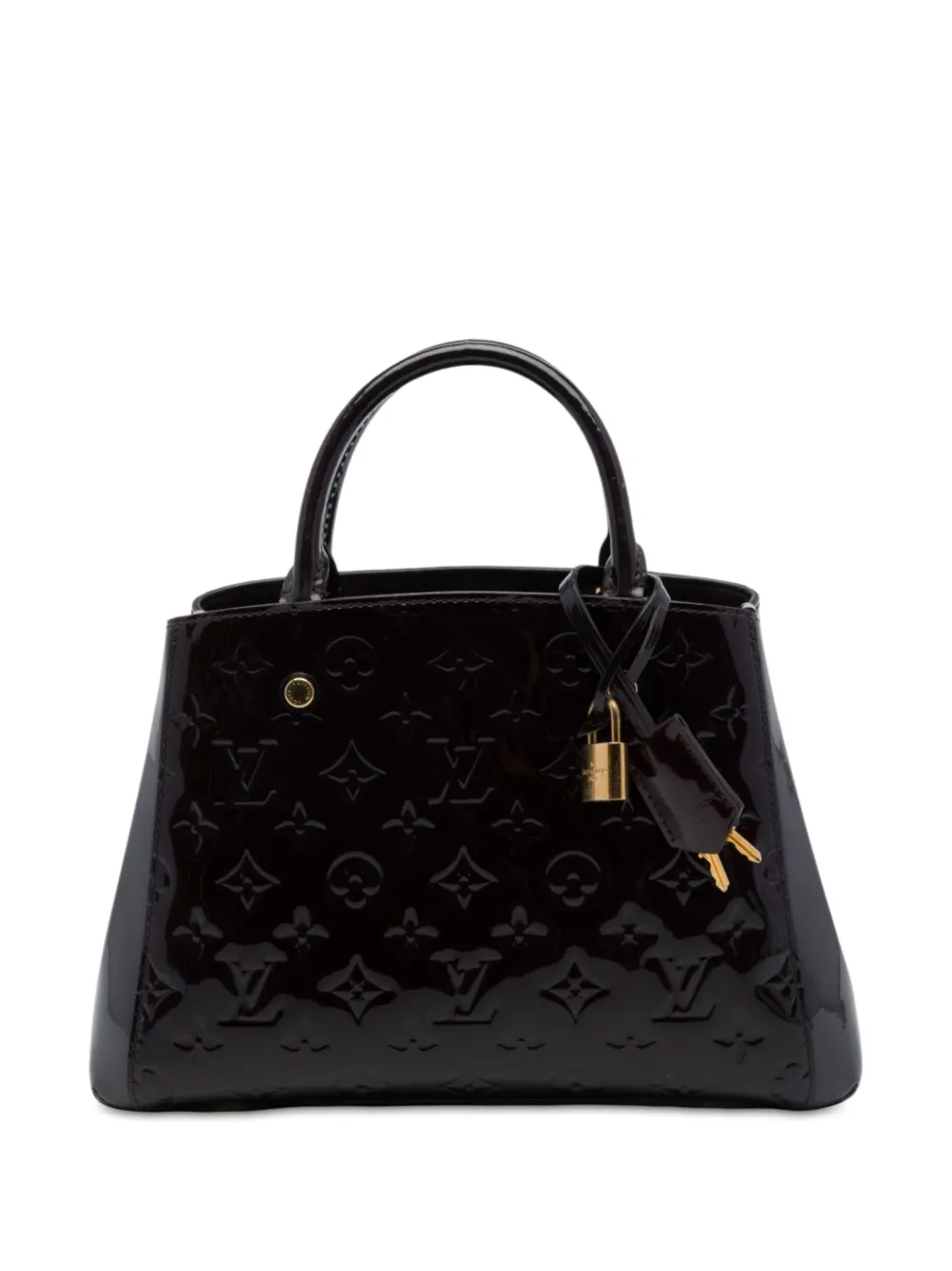 Louis Vuitton Pre-Owned 2016 Monogram Vernis Montaigne BB satchel - Viola