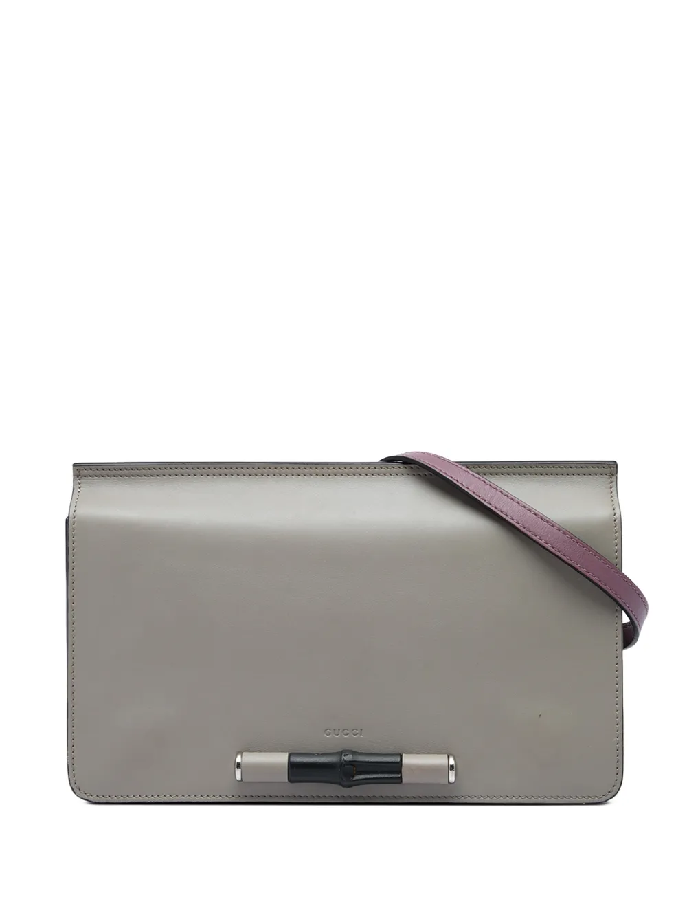 Gucci Pre-Owned 2016-2026 Leather Lady Bamboo shoulder bag - Grey