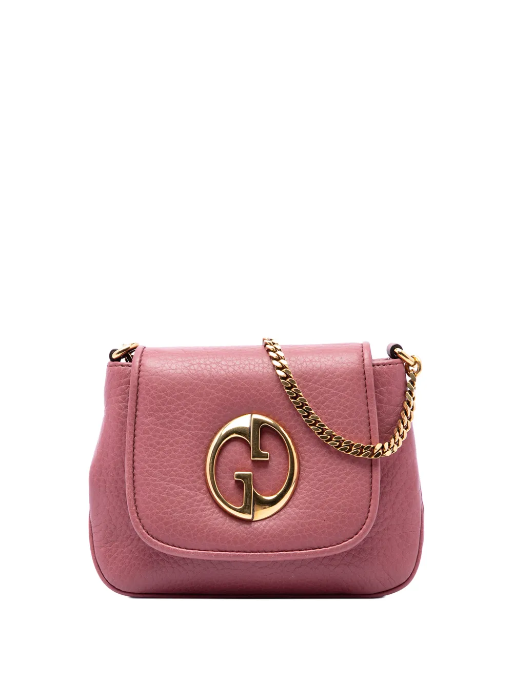 Gucci Pre-Owned 2016-2026 Small Calfskin 1973 Chain crossbody bag - Rosa