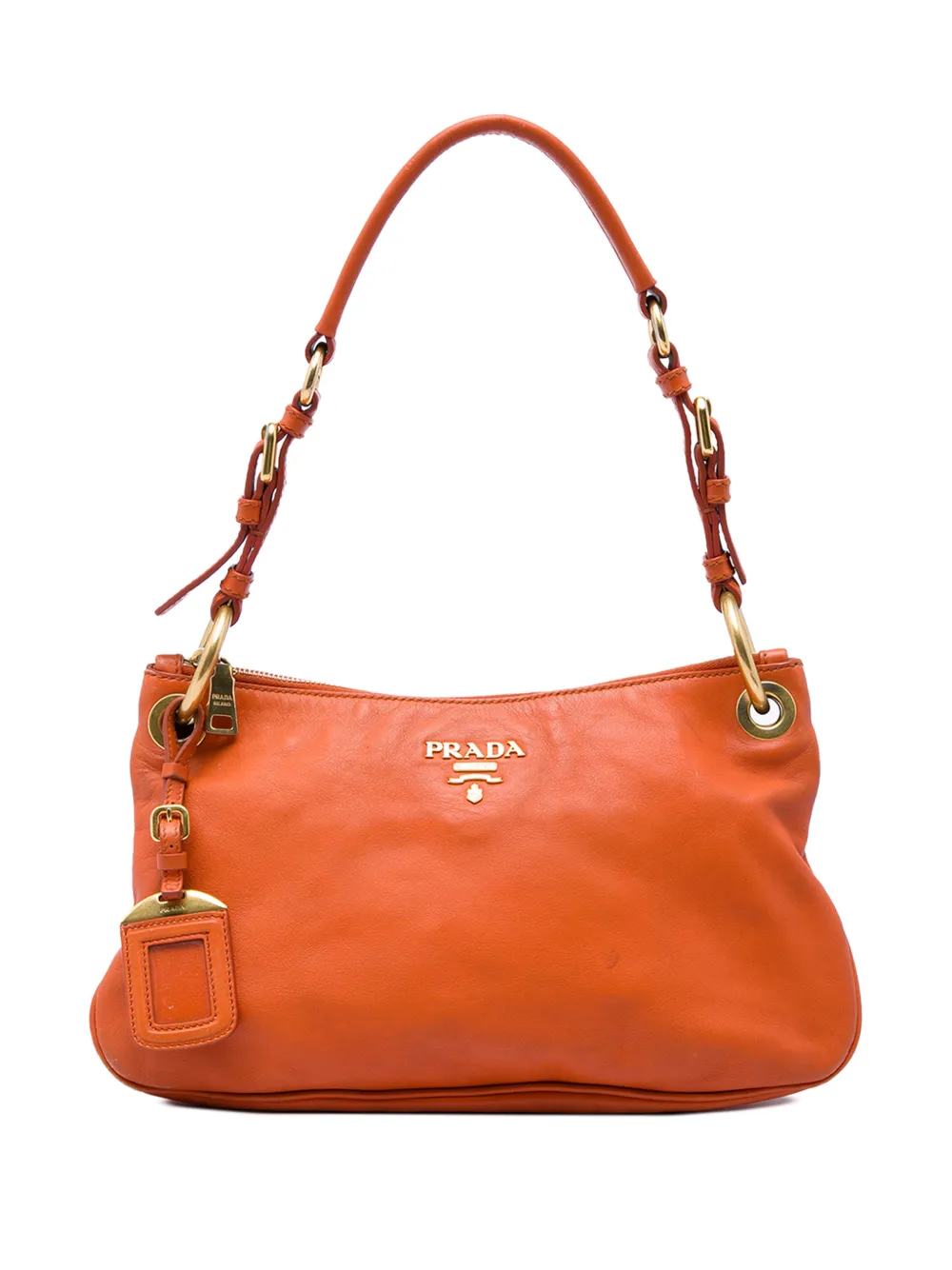 Prada Pre-Owned 2013-2026 Vitello Phenix shoulder bag - Arancione