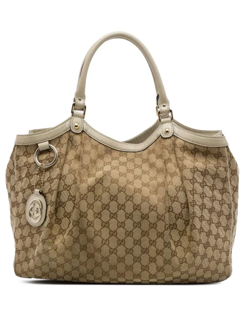Gucci Pre-Owned 2016-2026 Large GG Canvas Sukey tote bag