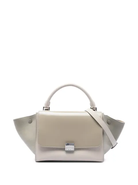 Celine Pre-Owned bolsa satchel Small Tricolor Leather Trapeze 2016