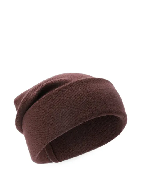 Brunello Cucinelli gorro tejido con ribete de cadena Monili