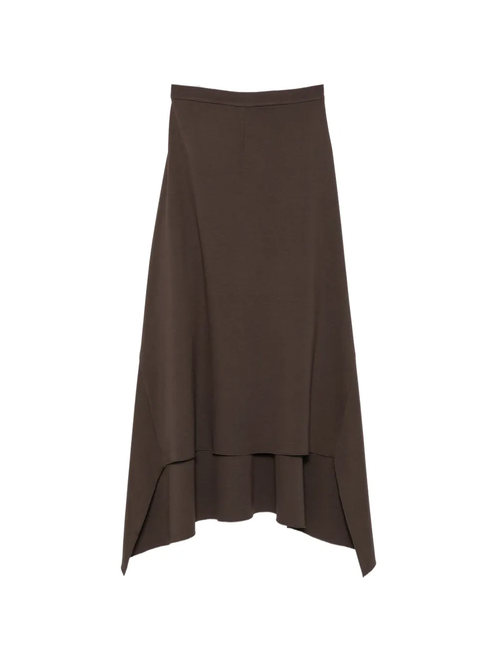 ELY ELY asymmetric panelled long skirt - Braun
