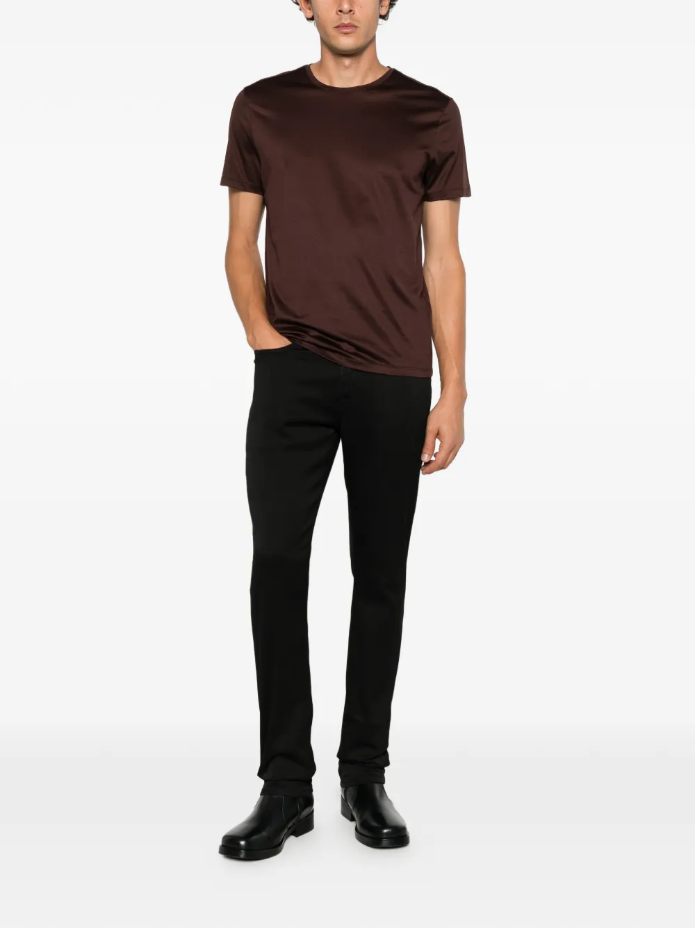 John Varvatos short-sleeve crew-neck T-shirt Bruin