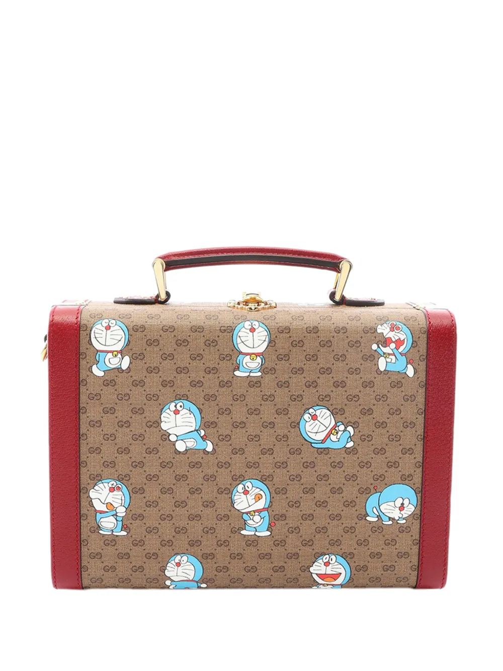Gucci Pre-Owned 2000-2015 Micro GG Supreme Doraemon Case vanity bag - Neutrals