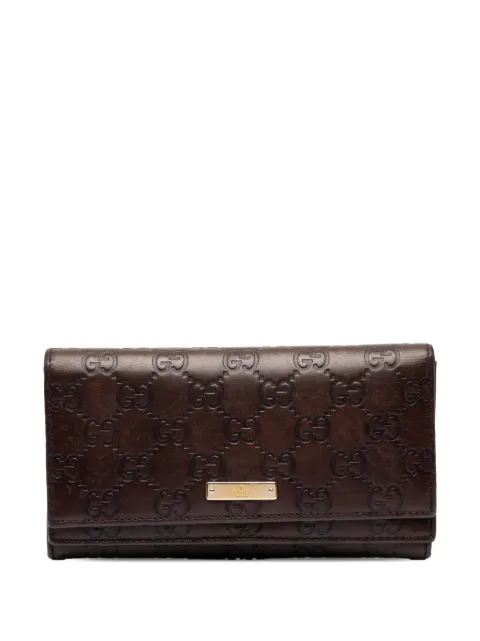 Gucci Pre-Owned 2000-2015 Guccissima Bifold Double Wallet long wallets