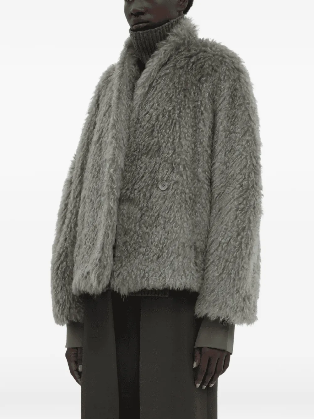 Christian Wijnants Javina faux-fur jacket Grijs