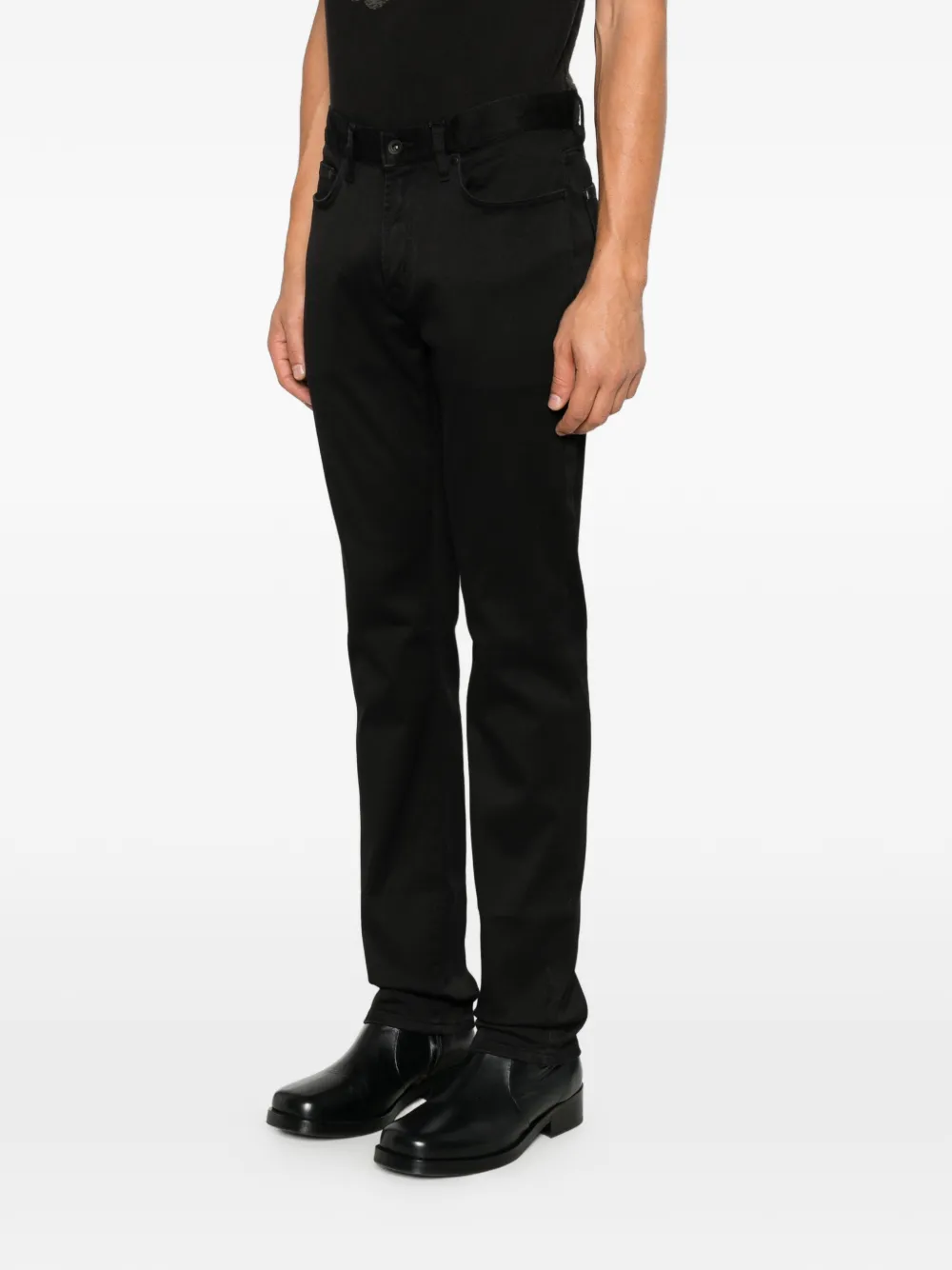 John Varvatos slim-fit jeans Zwart