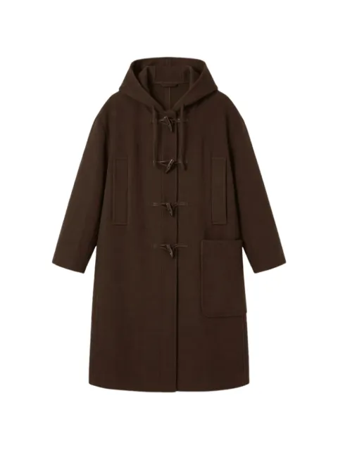 Officine Generale Lilja hooded toggle-fastening coat
