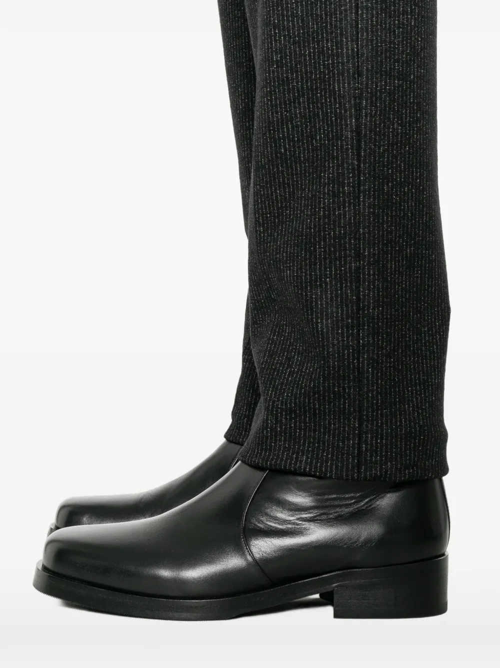 John Varvatos pinstripe-pattern tailored trousers Zwart