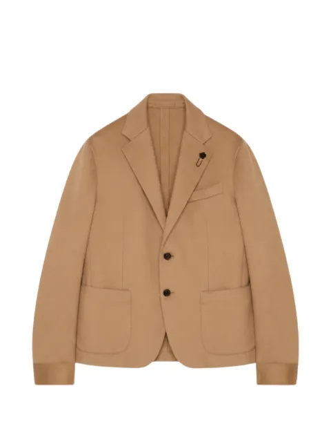 Lardini single-breasted patch-pocket blazer