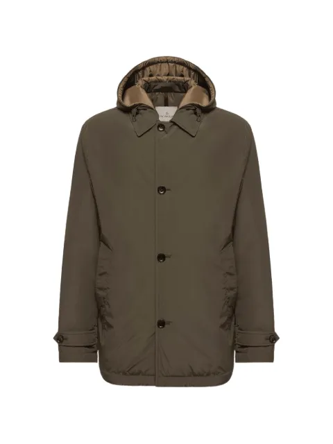 Moncler hooded button-up jacket