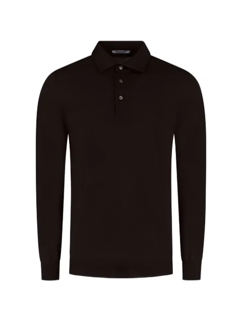 Gran Sasso long-sleeve polo shirt