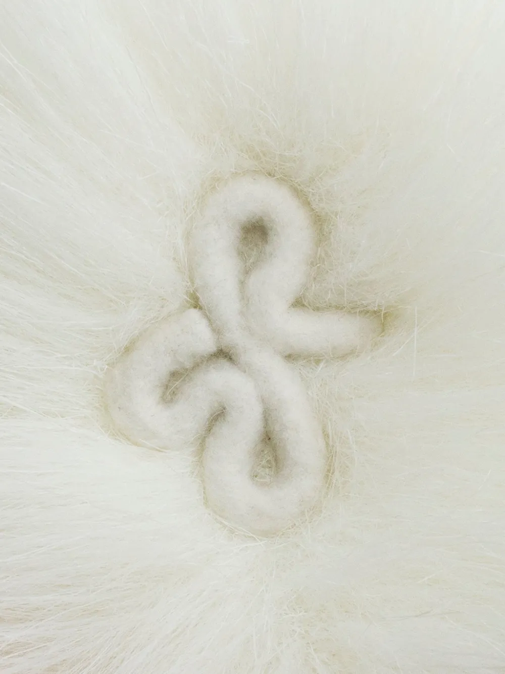 Ruslan Baginskiy faux-fur pillbox hat Wit