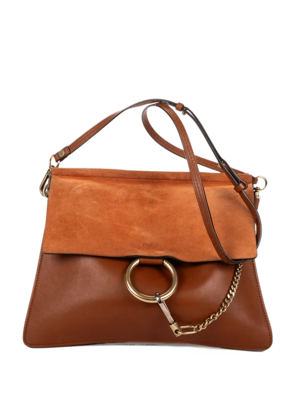Chloé Pre-Owned medium Faye shoulder bag - Braun