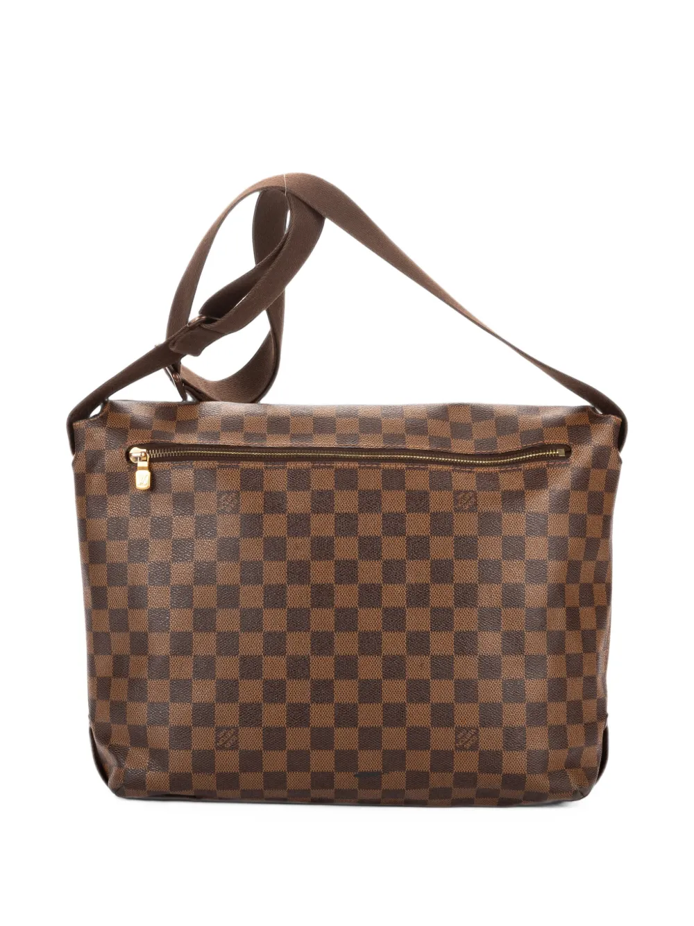 Louis Vuitton Pre-Owned MM Brooklyn Damier Ébène crossbody bag - Marrone