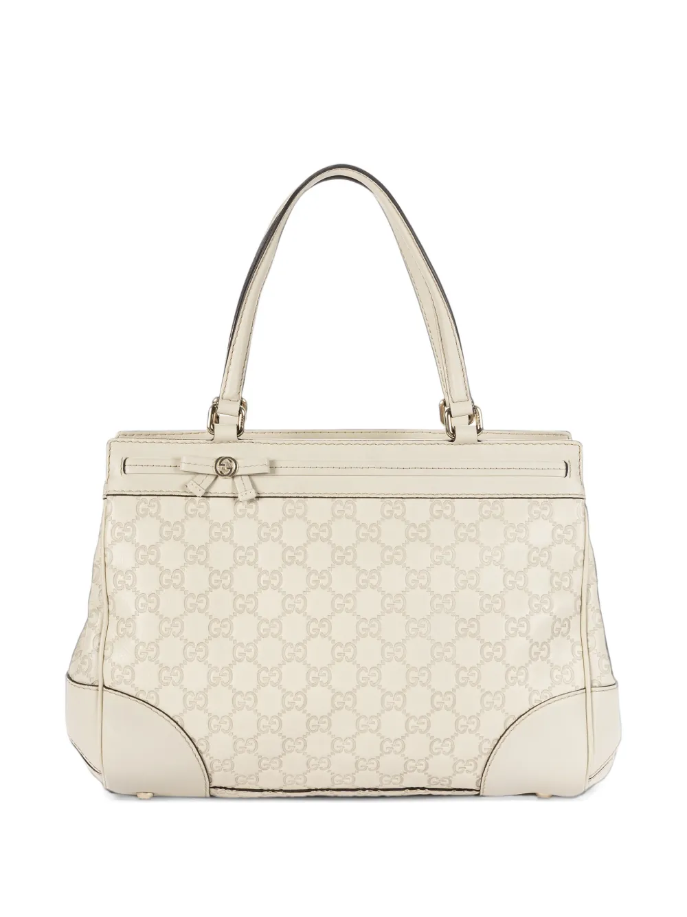 Gucci Pre-Owned Mayfair leather tote bag - White