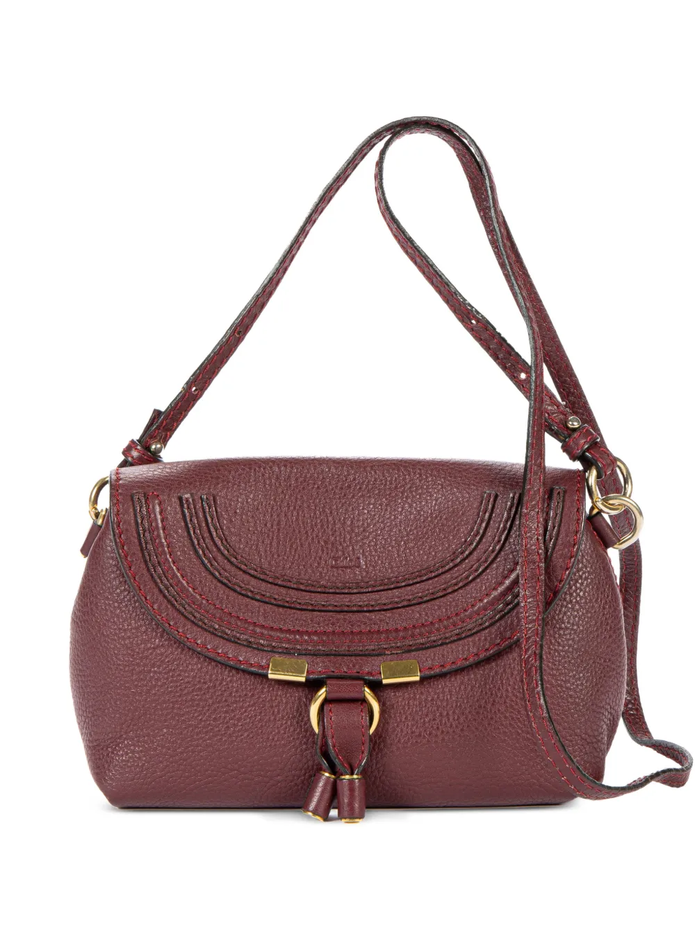 Chloé Pre-Owned mini Marcie flap shoulder bag - Red
