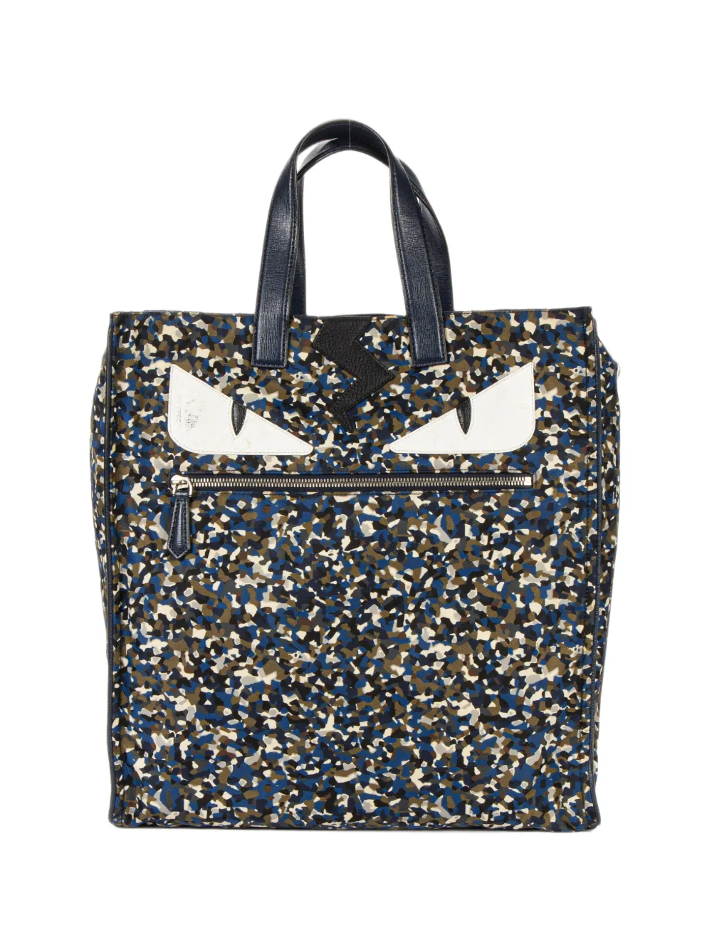 Fendi Pre-Owned Bugs camouflage tote bag - Blau