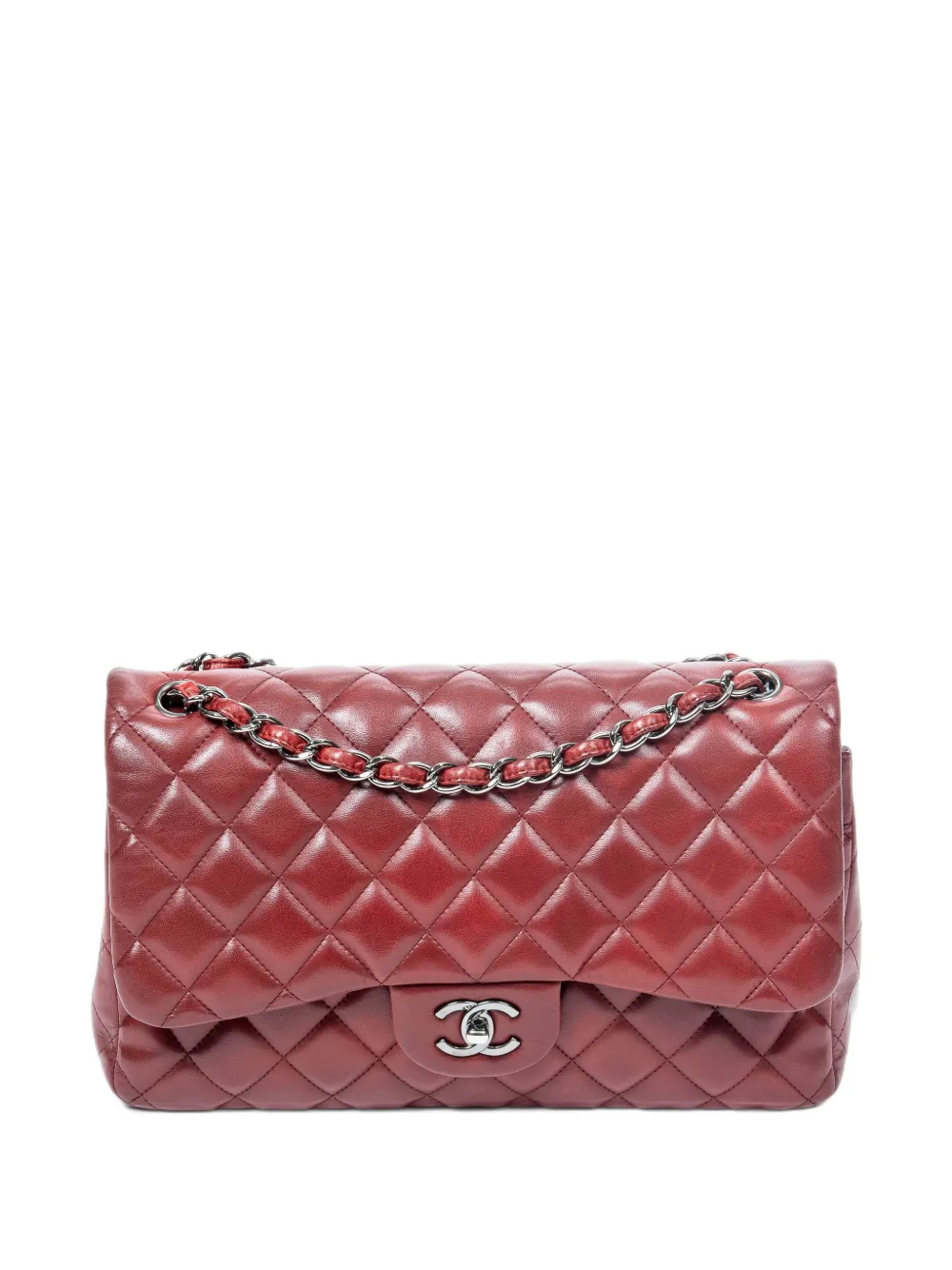 CHANEL Pre-Owned 2011 Jumbo Classic Double Flap shoulder bag - Red