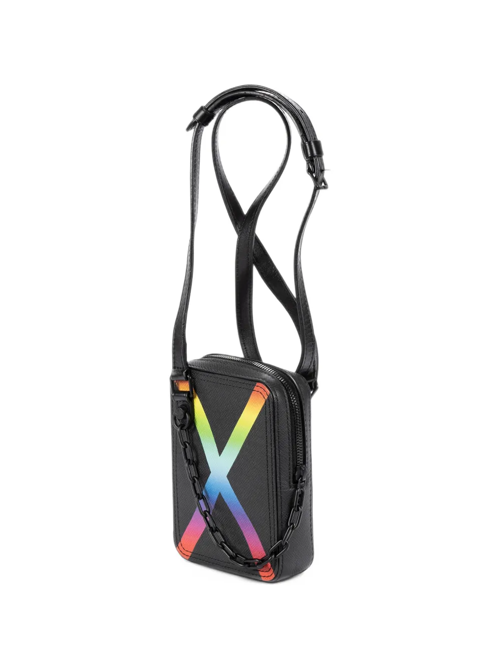 Louis Vuitton Pre-Owned x Virgil Abloh Danube Rainbow mini bag Zwart