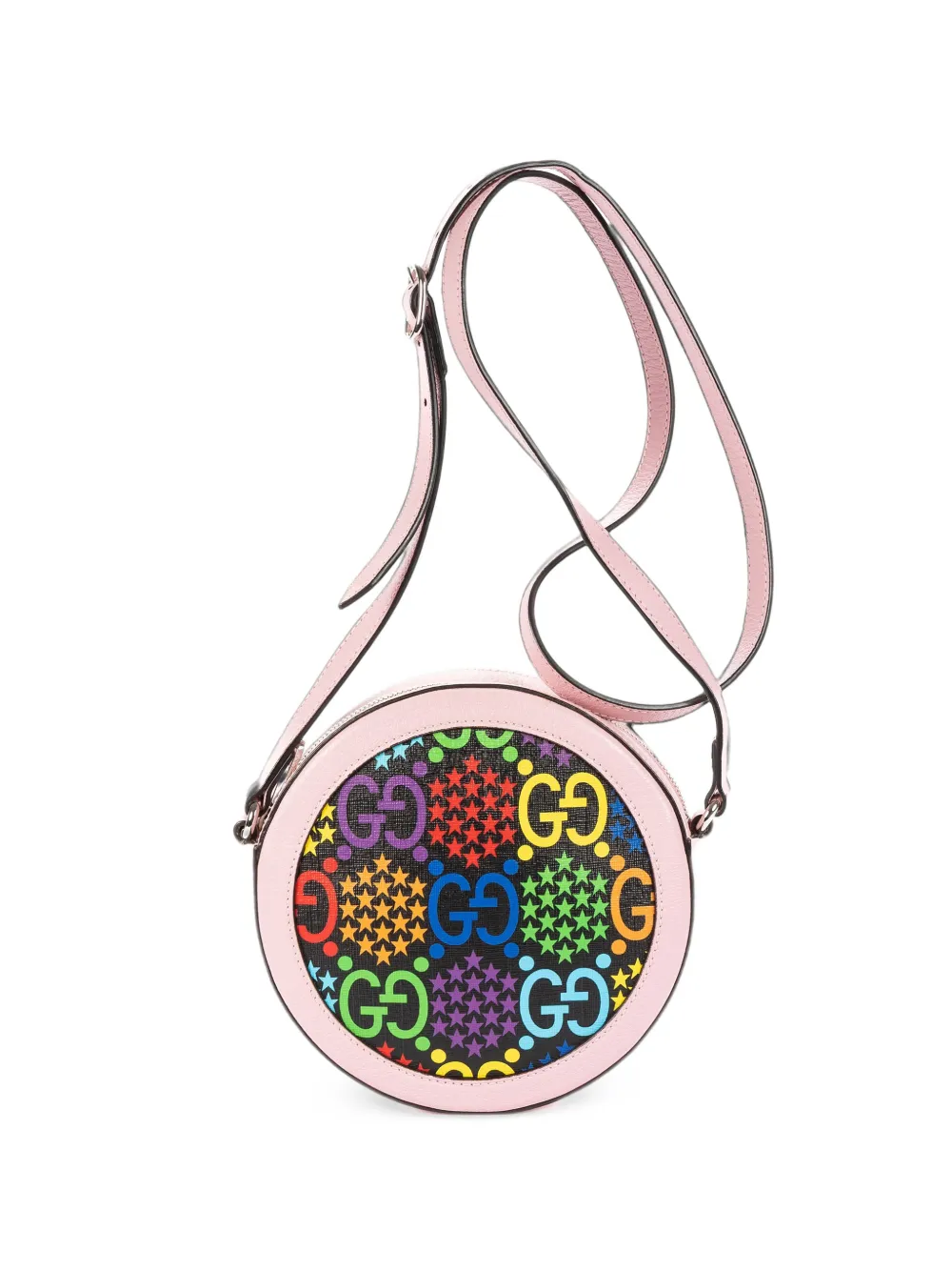 Gucci Pre-Owned GG Psychedelic round shoulder bag - Rosa