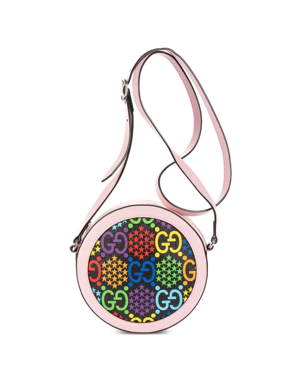 Gucci Pre-Owned GG Psychedelic round shoulder bag - Rosa