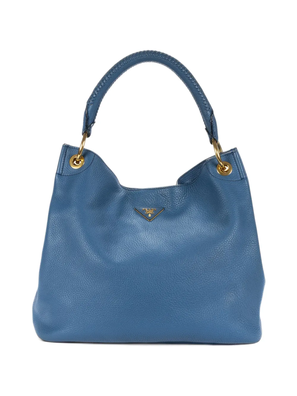 Prada Pre-Owned Large Vitello Daino shoulder bag - Blu