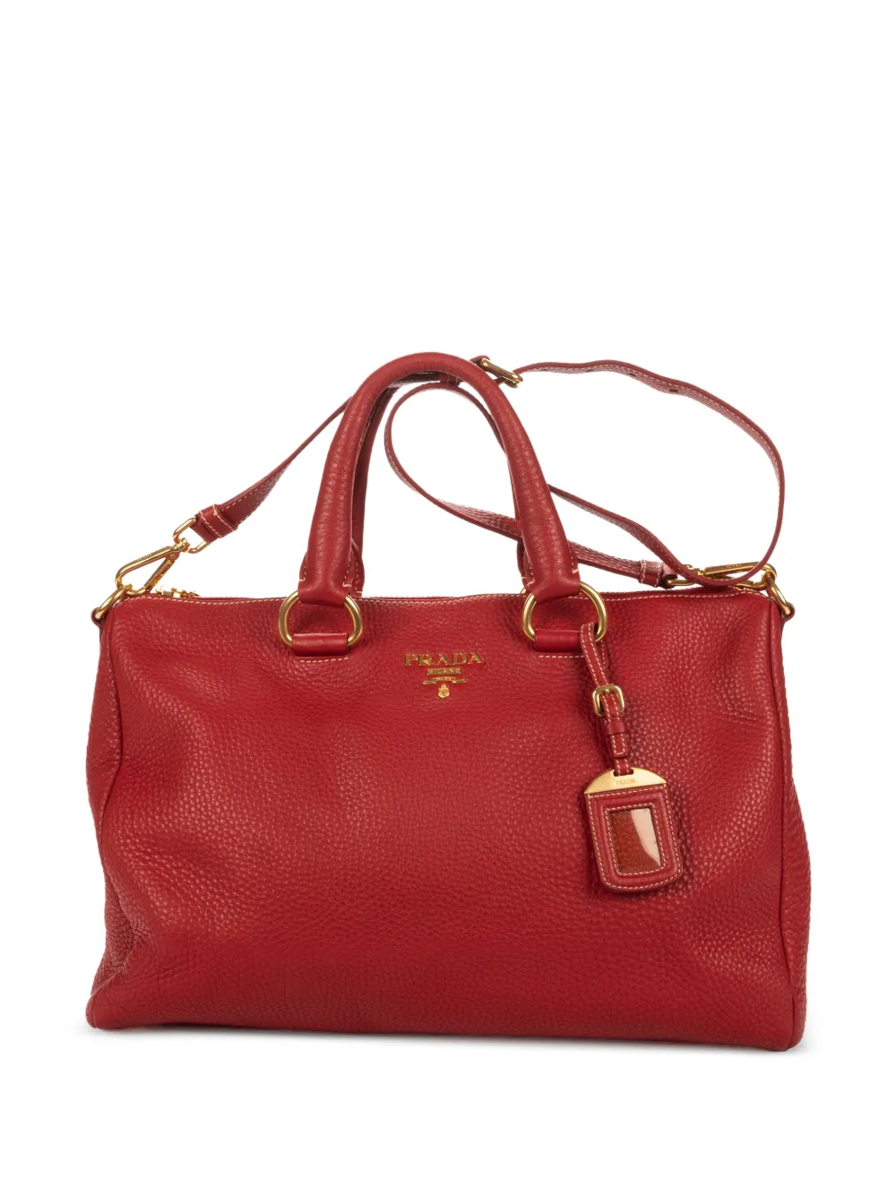 Prada Pre-Owned Boston leather tote bag - Rot
