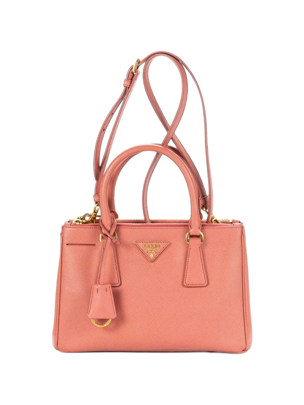 Prada Pre-Owned small Galleria double-zip saffiano leather tote bag - Rosa