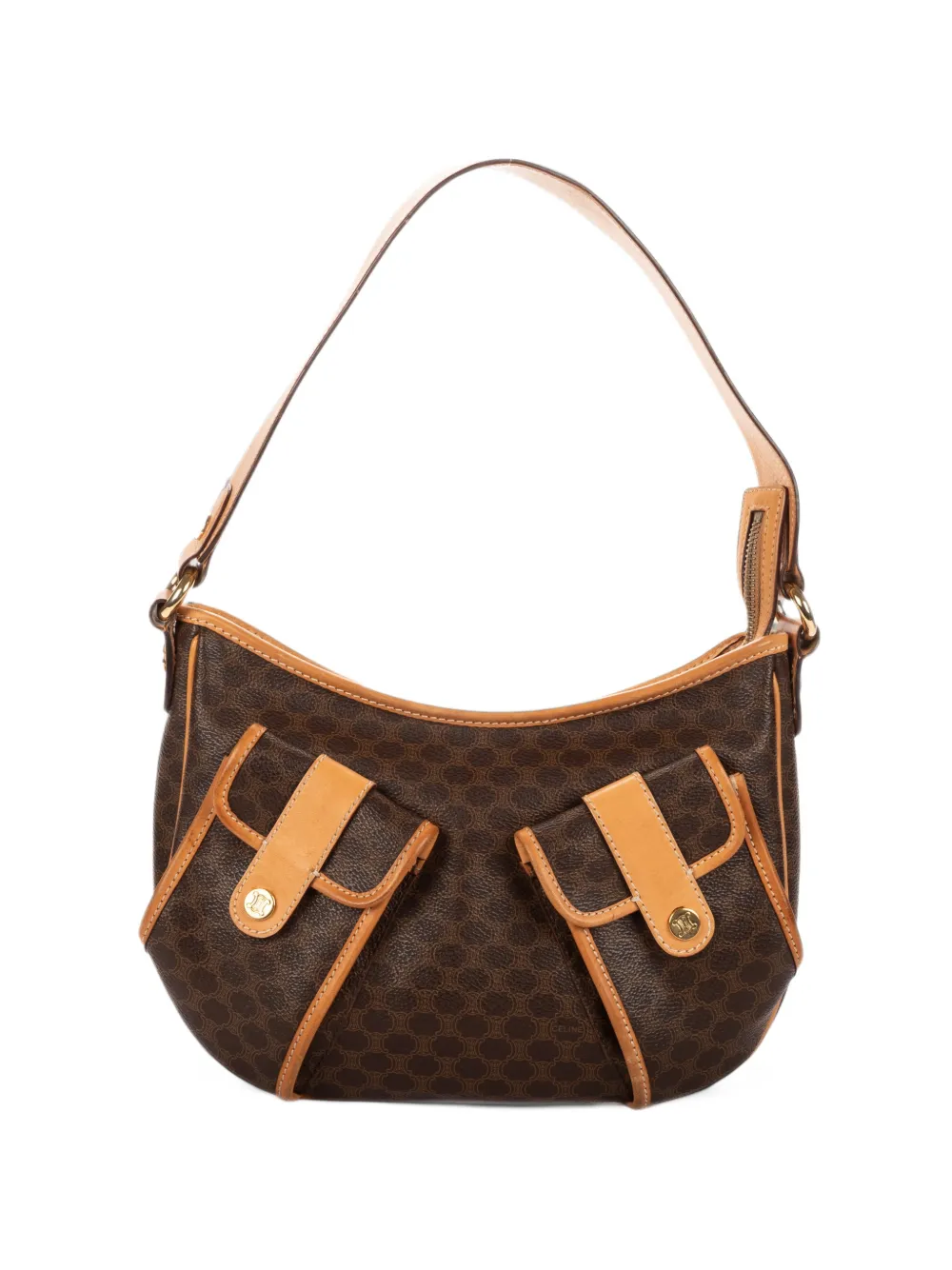 Celine Pre-Owned Macadam Ava shoulder bag - Braun