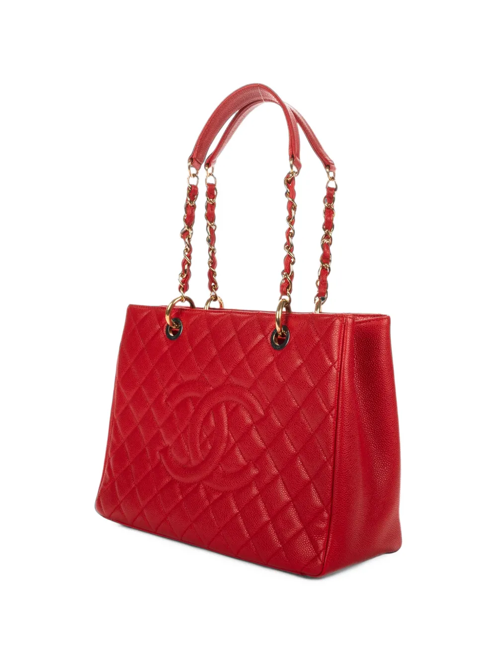 CHANEL Pre-Owned grand Shopping quilted tote bag - Red