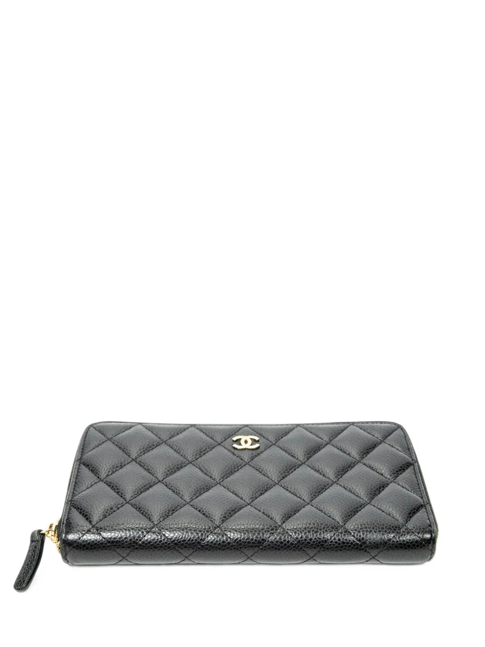 CHANEL Pre-Owned Classic quilted zip-around wallet - Schwarz