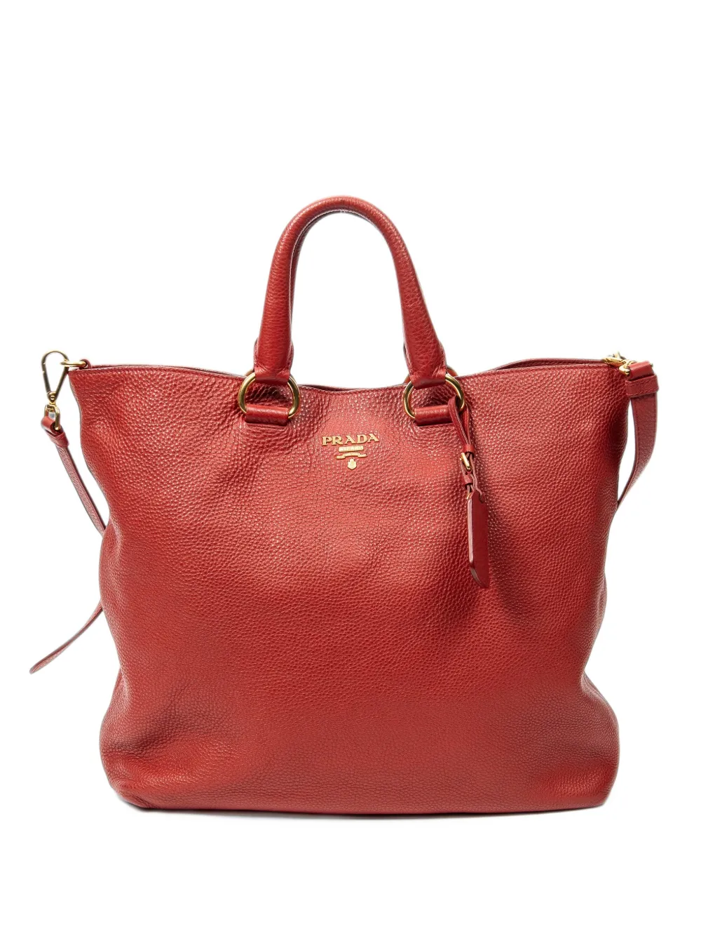 Prada Pre-Owned Borsa tote Vitello Daino - Rosso