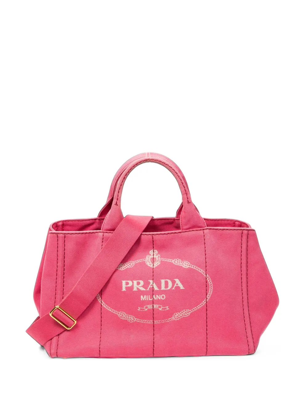 Prada Pre-Owned medium Canapa tote bag - Pink
