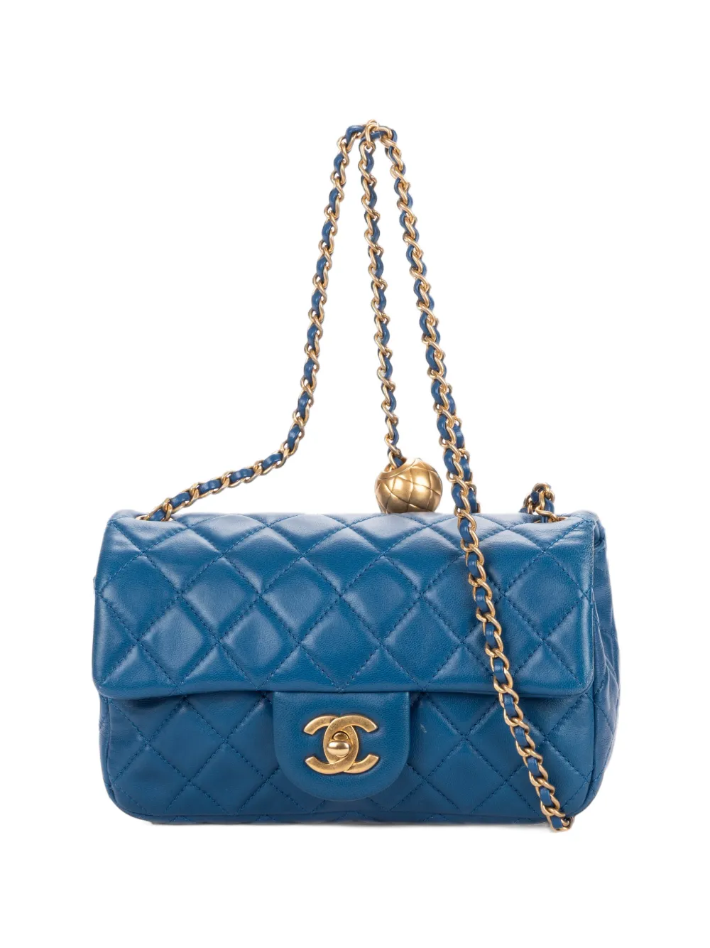 CHANEL Pre-Owned Single Flap quilted shoulder bag - Blue