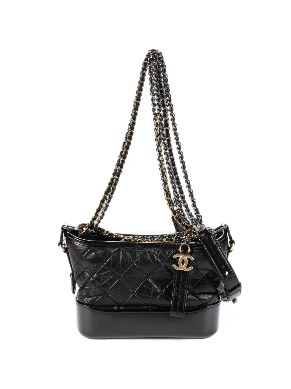 CHANEL Pre-Owned Gabrielle quilted bucket bag - Nero