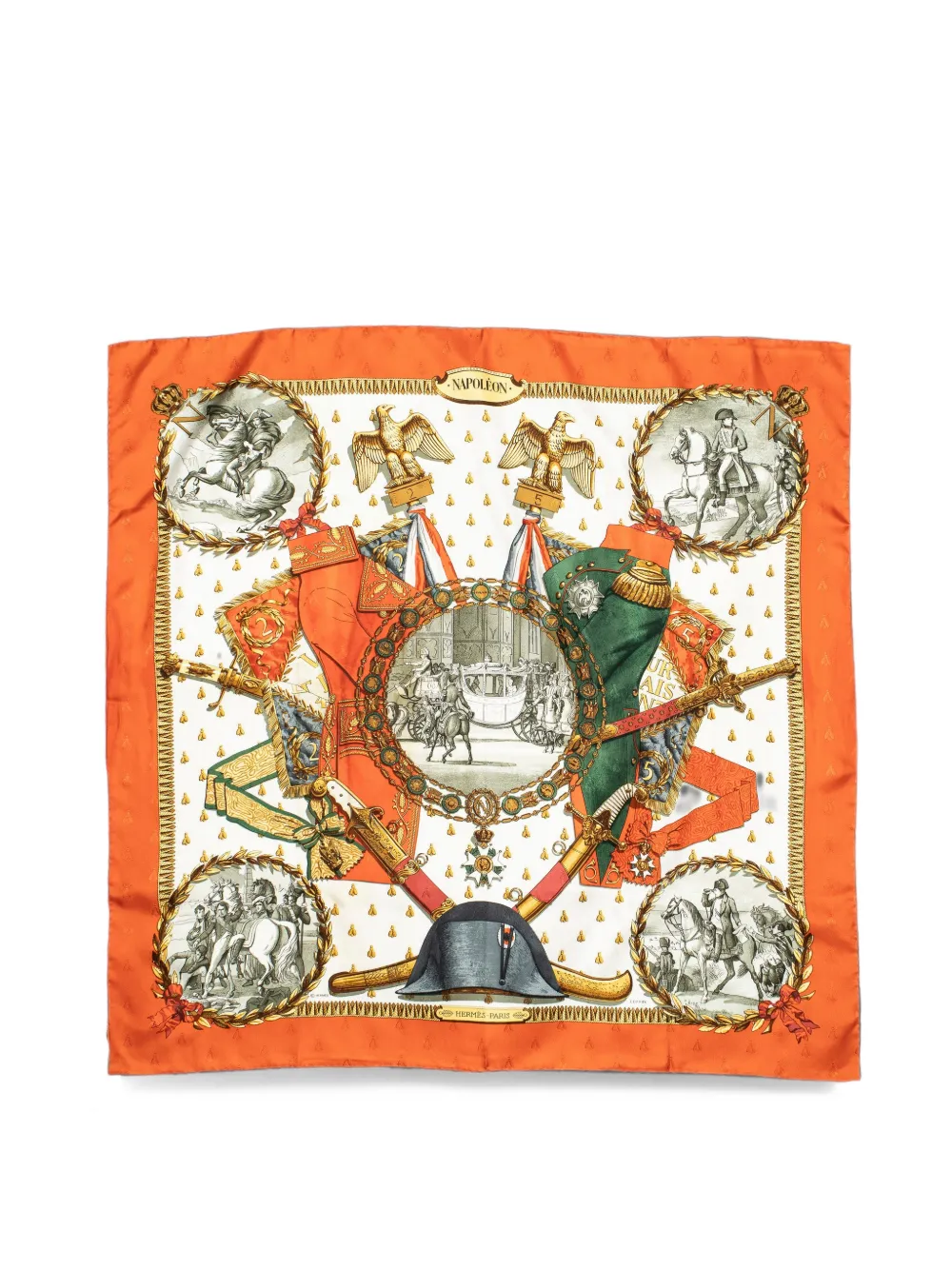 Hermès Pre-Owned Napoleon jacquard scarf - Orange