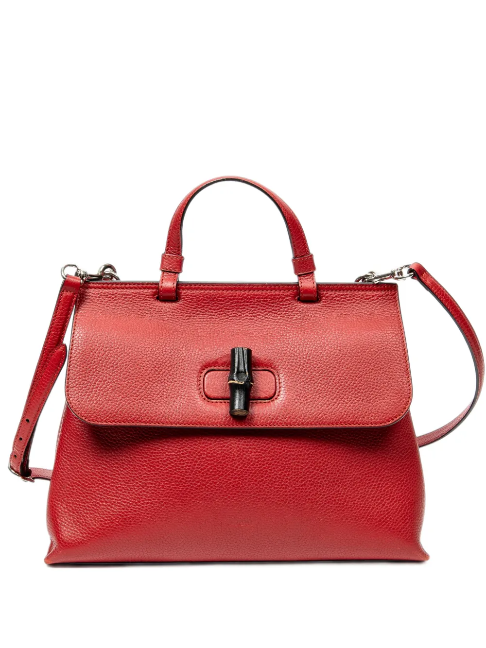 Gucci Pre-Owned Bamboo Daily top-handle shoulder bag - Rot